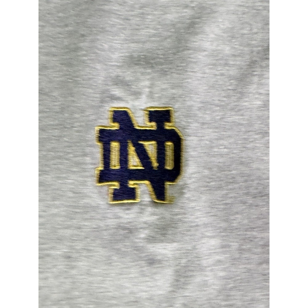 Notre Dame Fighting Irish Polo Shirt Mens Large Gray Under Armour Heatgear - Picture 3 of 8